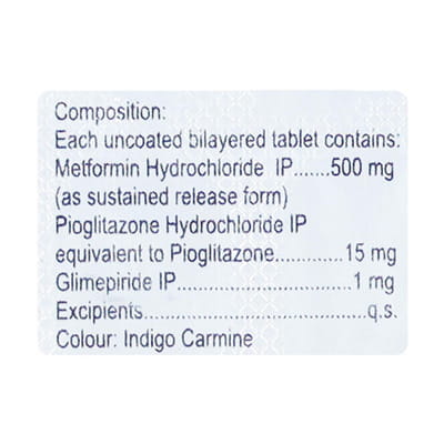 Triglimisave 1mg Strip Of 15 Tablets