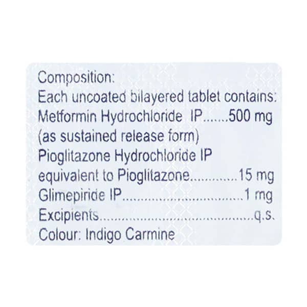 Triglimisave 1mg Strip Of 15 Tablets