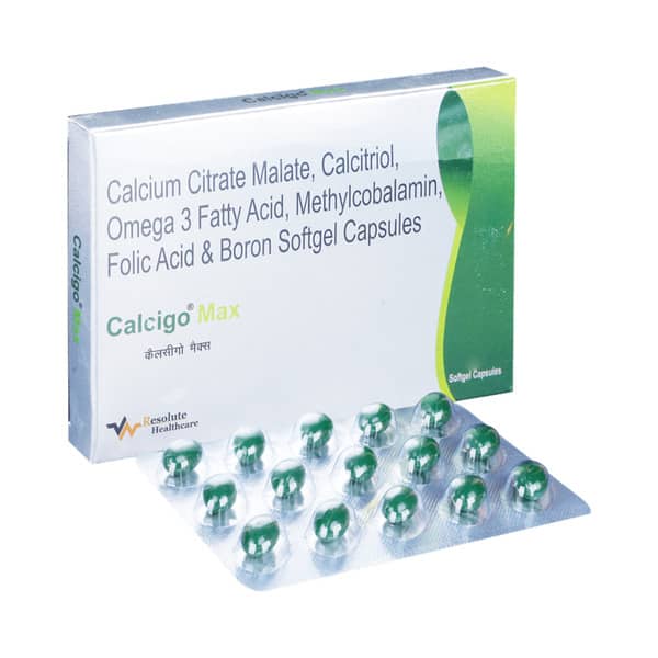Calcigo Max Strip Of 15 Softgel Capsules
