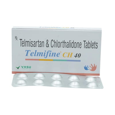 Telmifine Ch 40/12.5mg Strip Of 10 Tablets