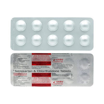 Telmifine Ch 40/12.5mg Strip Of 10 Tablets