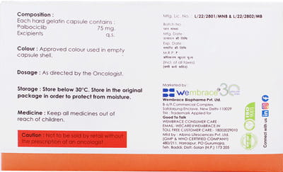Webace 75mg Strip Of 7 Capsules