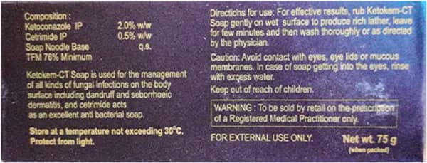 Ketokem Ct Soap 75gm