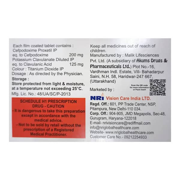 Vegapod Cv Strip Of 10 Tablets
