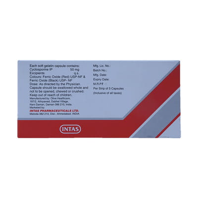 Sprintas 50mg Strip Of 5 Capsules