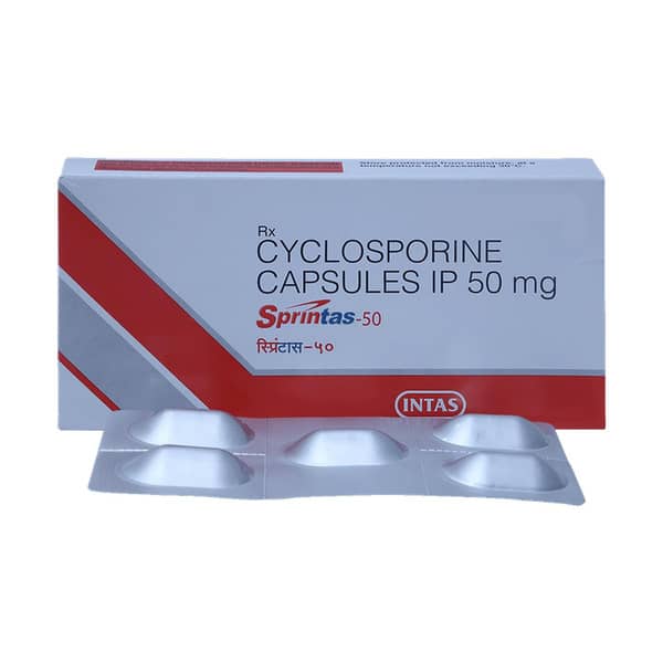 Sprintas 50mg Strip Of 5 Capsules