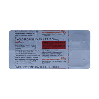 Sprintas 50mg Strip Of 5 Capsules