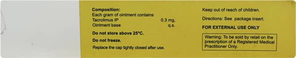 Tacrovera 0.03% Tube Of 15Gm Ointment