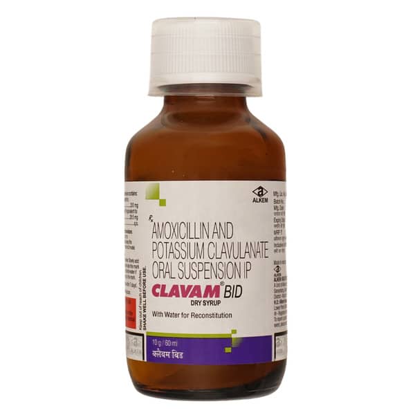 Clavam Bid Bottle Of 60ml Dry Syrup