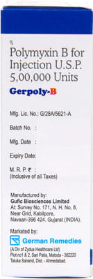 Gerpoly B 500000iu Dry Vial Of 1 Powder For Injection