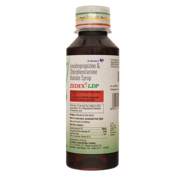 Zedex LDP Syrup | Ginger And Lemon Flavour Sugar Free