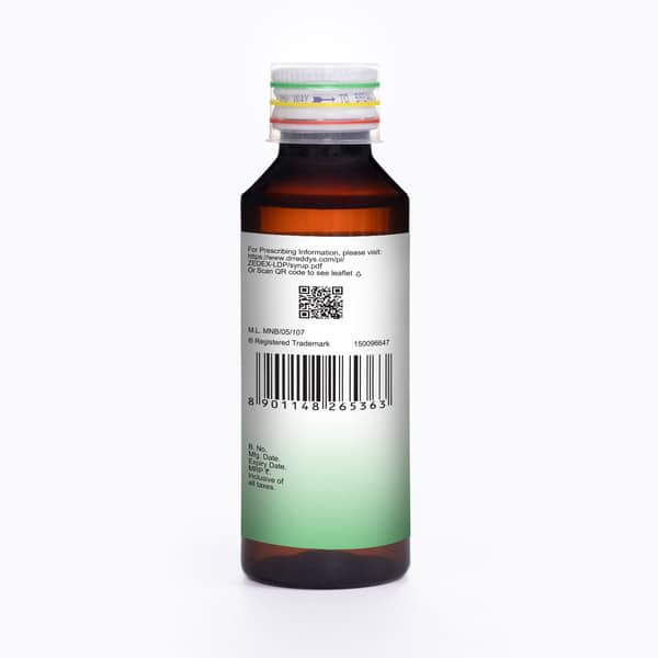 Zedex LDP Syrup | Ginger And Lemon Flavour Sugar Free