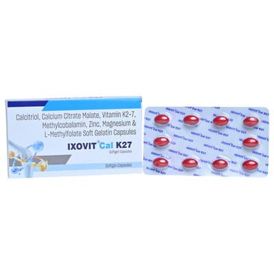 Ixovit Cal K27 Strip Of 10 Softgel Capsules