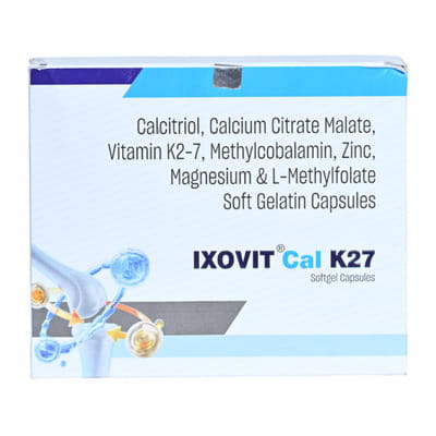 Ixovit Cal K27 Strip Of 10 Softgel Capsules