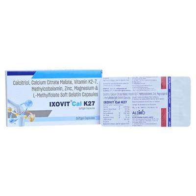 Ixovit Cal K27 Strip Of 10 Softgel Capsules