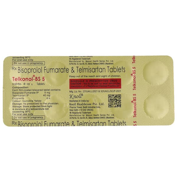 Telkonol Bs 5Mg Strip Of 10 Tablets