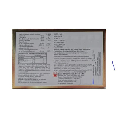 Eyetamin Gold Strip Of 10 Tablets