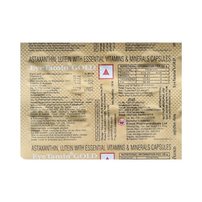 Eyetamin Gold Strip Of 10 Tablets