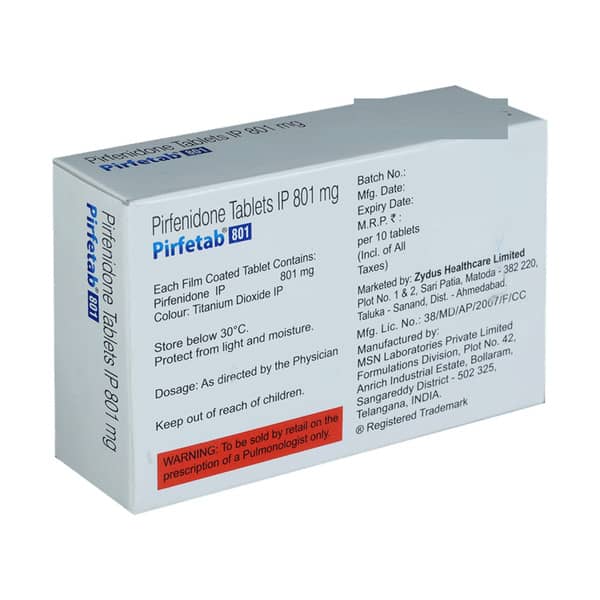 Pirfib 801mg Strip Of 10 Tablets