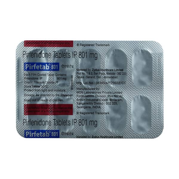 Pirfib 801mg Strip Of 10 Tablets