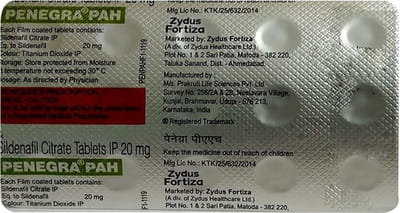 Penegra Pah Strip Of 15 Tablets