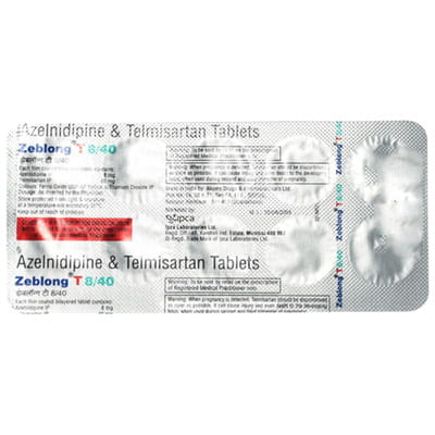 Zeblong T 8/40mg Strip Of 10 Tablets