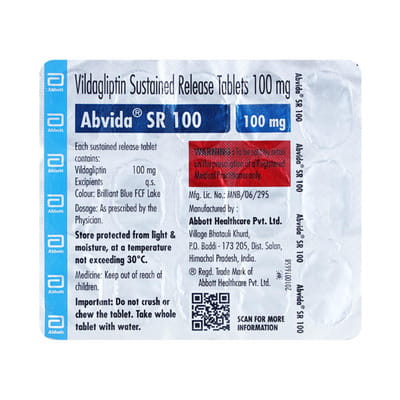 Abvida Sr 100mg Strip Of 15 Tablets