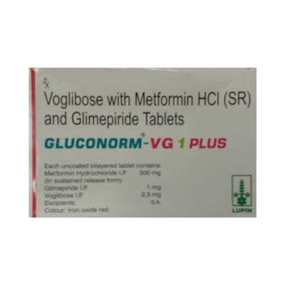 Gluconorm Vg 1mg Plus Strip Of 15 Tablets