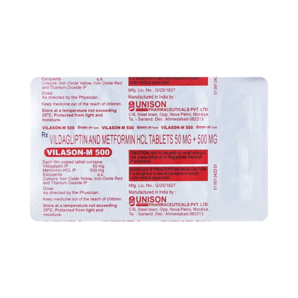 Vilason M 500mg Strip Of 10 Tablets