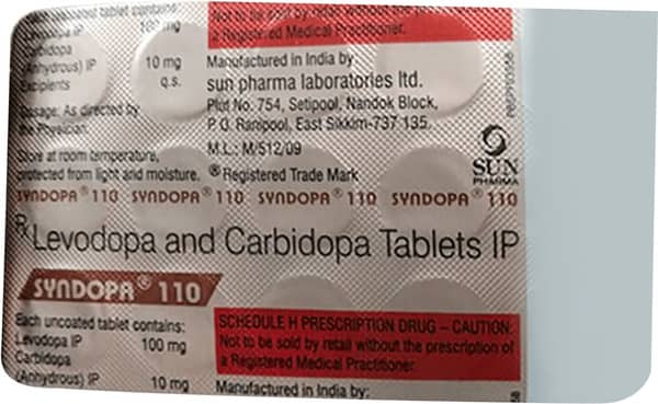 Syndopa 110mg Strip Of 15 Tablets