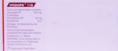 Syndopa 110mg Strip Of 15 Tablets