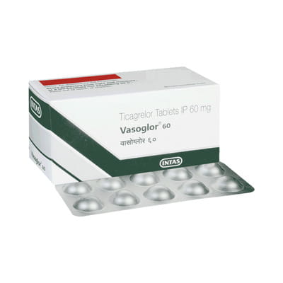Vasoglor 60 Mg Strip Of 10 Tablets
