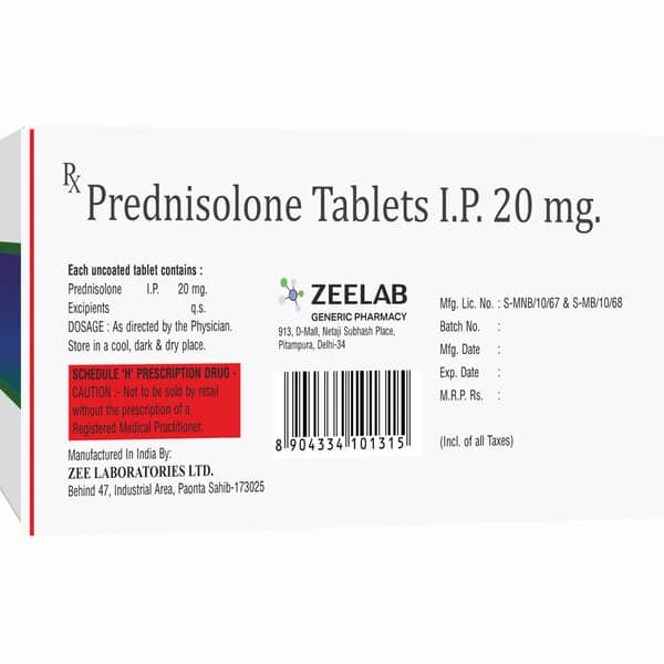 Prednilix 20mg Strip Of 10 Tablets