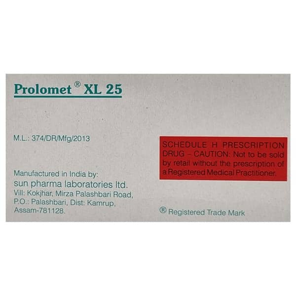 Prolomet Xl 25Mg Strip Of 15 Tablets