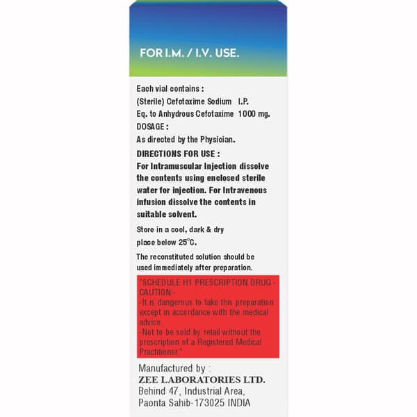 Seftoxim 1000mg Dry Vial Of 1 Powder For Injection