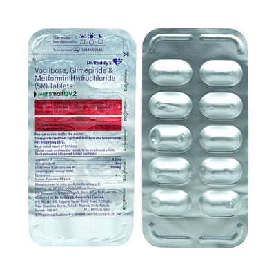 Metsmall Gv 2 Mg Strip Of 10 Tablets