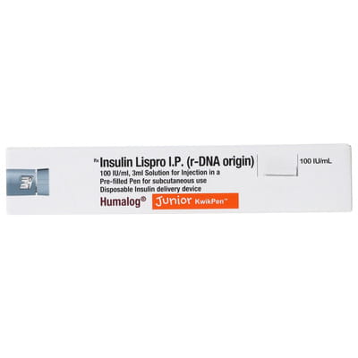 Humalog Junior Kwikpen 100iu Pre Filled Pen Of 3ml Solution For Injection