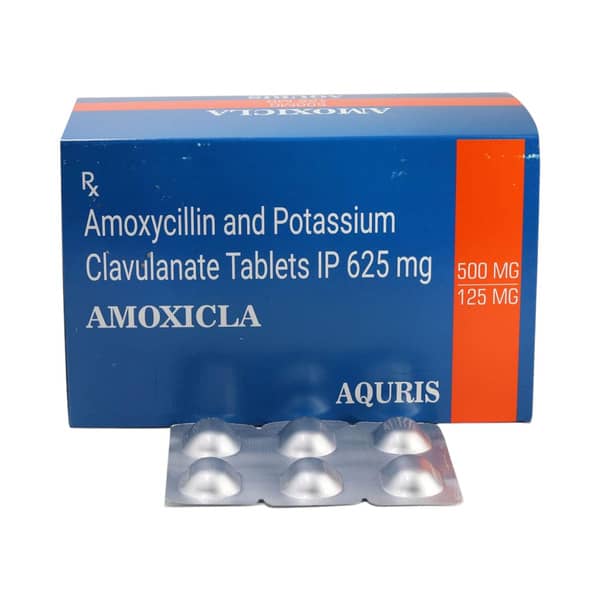 Amoxicla 625mg Strip Of 6 Tablets