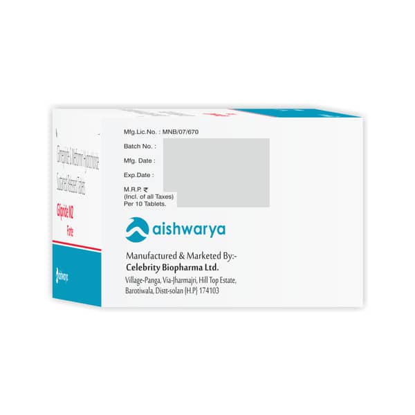 Glipride M 2Mg Forte Strip Of 10 Tablets