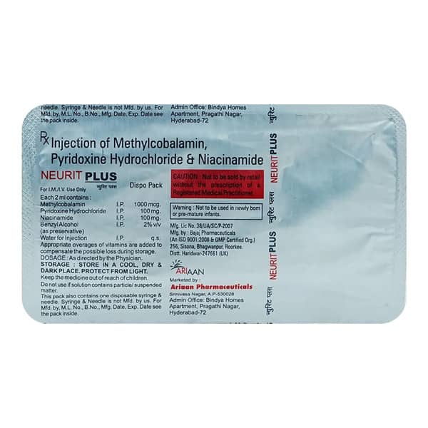 Neurit Plus Ampoule Of 2Ml Injection