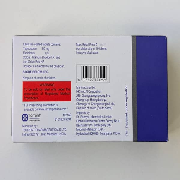 Tegcise 50mg Strip Of 10 Tablets