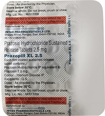 Prazopill Xl 2.5mg Strip Of 30 Tablets