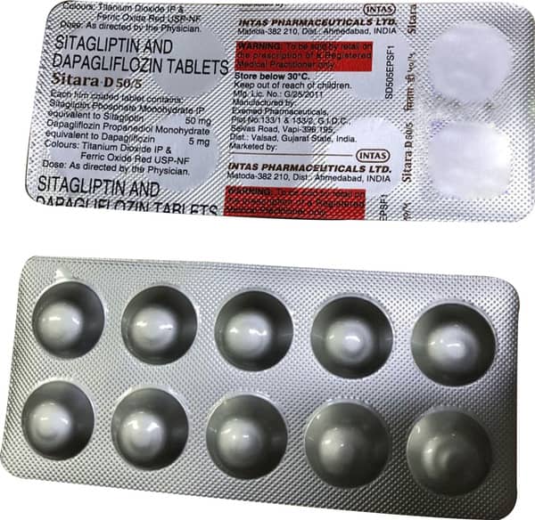 Sitara D 50/5Mg Strip Of 10 Tablets