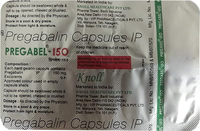 Pregabel 150 Mg Strip Of 10 Capsules