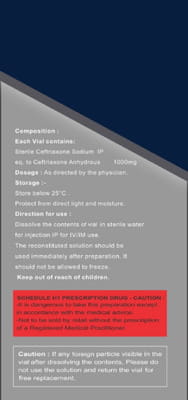 Cefopod 1gm Dry Vial Of 1 Powder For Injection