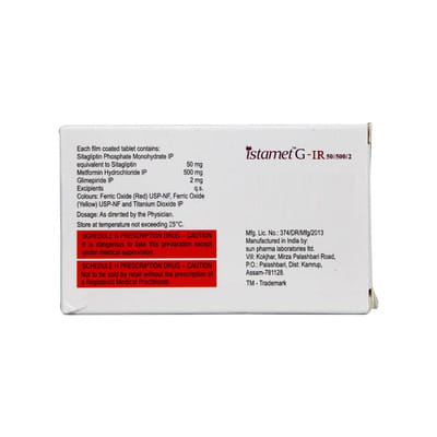 Istamet G Ir 50/500/2mg Strip Of 10 Tablets
