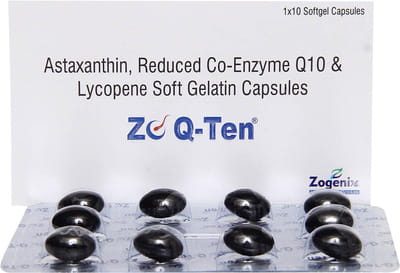 Zo Q Ten Strip Of 10 Softgel Capsules