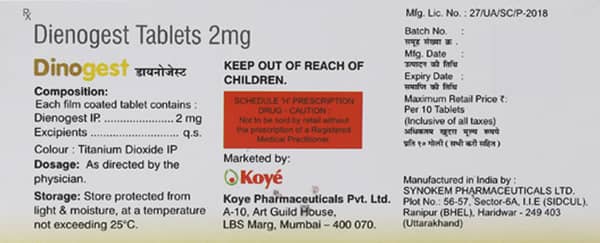 Deinest 2mg Strip Of 10 Tablets