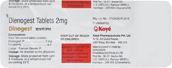 Deinest 2mg Strip Of 10 Tablets