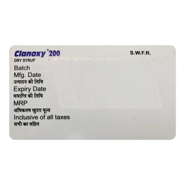 Clanoxy 200Mg Delicious Mint Flavour Bottle Of 30Ml Dry Syrup